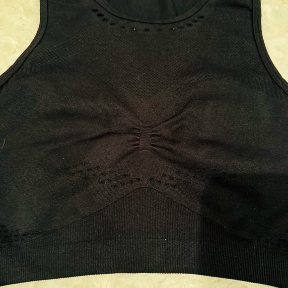 GYMSHARK FLAWLESS KNIT SPORTS BRA BLACK Small - Picture 9 of 10